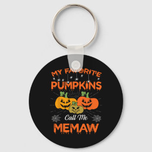 Mina favoritpumpar kallar mig Memaw Halloween-kvin Nyckelring