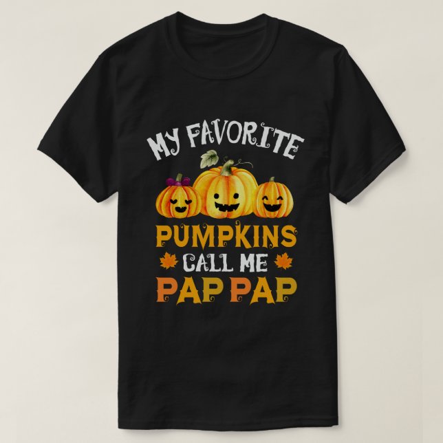 Mina favoritpumpar kallar mig Pap-Pap Halloween T Shirt (Design framsida)