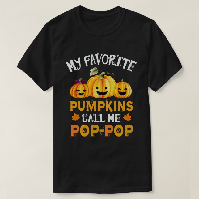 Mina favoritpumpar kallar mig Pop Halloween T Shirt (Design framsida)