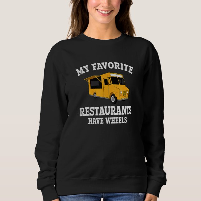 Mina favoritrestauranger har Hjul mat Lastbil 2 T Shirt (Framsida)