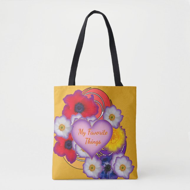 Mina Favoritsaker Gula Blommor Tygkasse (Framsida)