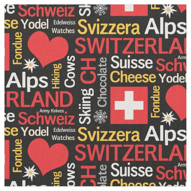 Mina favoritSaker om Schweiz Tyg (Närbild)