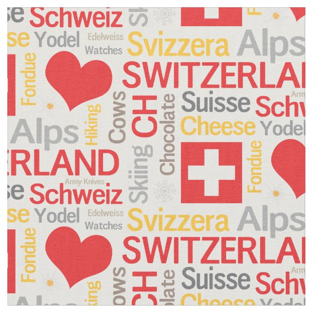 Mina favoritSaker om Schweiz Tyg (Närbild)