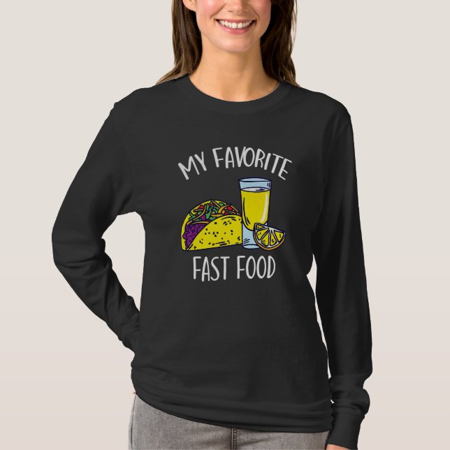 Mina favoritsnabbmatstakto Tequila Cinco De Mayo T Shirt (Framsida)