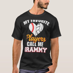Mina favoritspelare kallar mig Grammy Baseball Vol T Shirt