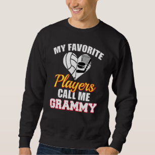 Mina Favoritspelare Kallar Mig Grammy Volleyboll H Lång Ärmad Tröja