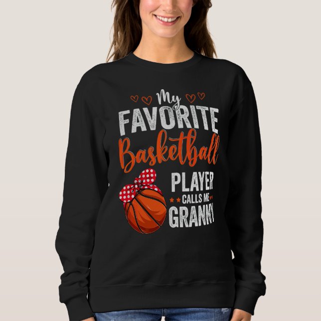 Mina favoritspelare kallar mig Granny Basketball G T Shirt (Framsida)