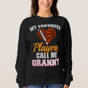 Mina favoritspelare kallar mig Granny Football Bas T Shirt