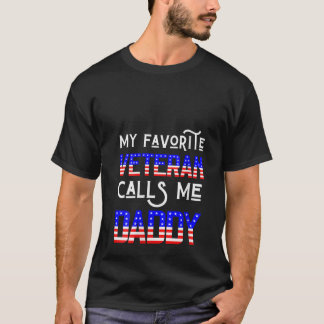 Mina favoritveteraner kallar mig pappa Veterans T Shirt