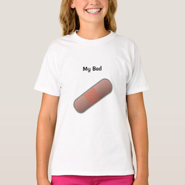 Mina felaktiga Anpassade BandAid-barn T Shirt (Framsida)