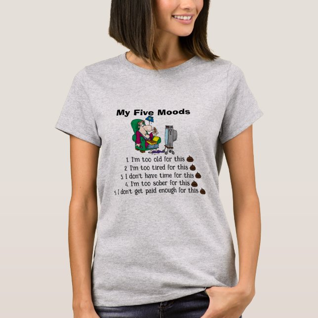 Mina fem modeller T-Shirt (Framsida)