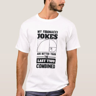 Mina Fibonacci Jokes Funny Math Spiral Joke T Shirt