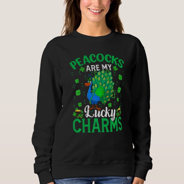 Mina fina charmer Peacock St Patr T Shirt (Framsida)