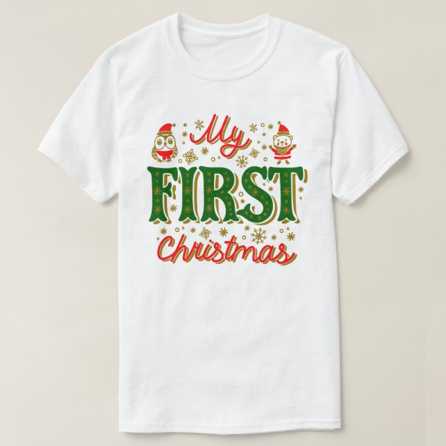 Mina FIRTST-julskjortor T Shirt (Design framsida)
