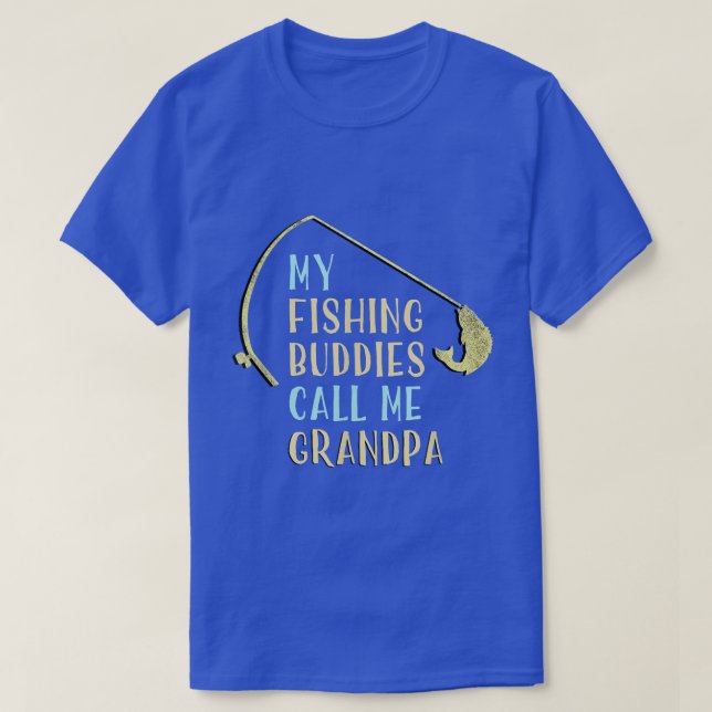 Mina fiskedagar kallar mig Grandpa Fars dag Gi T Shirt (Design framsida)