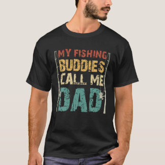 Mina fiskedagar kallar mig Pappa Far Dag Fisher T Shirt
