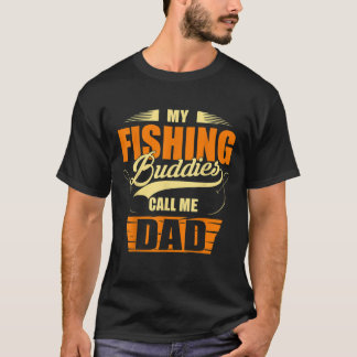 Mina fiskedagar kallar mig Pappa Fisherman Son Pap T Shirt