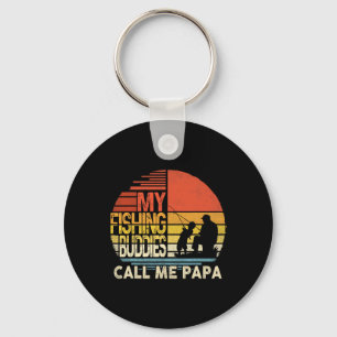Mina fiskedagar kallar mig Pappa Shirt Fars dag Nyckelring