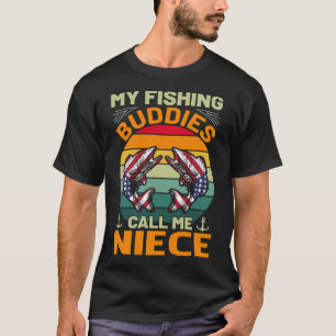 Mina fiskekanaler kallar mig NIECE-Vintage T Shirt