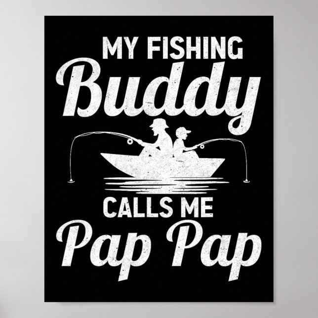 Mina fiskekompisar kallar mig Pap Pap fars dag F Poster (Framsidan)