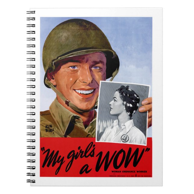 Mina flickor en Wow Anteckningsbok Med Spiral (Framsidan)