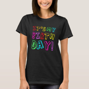 Mina födelsedagsflickor Vomens Kids Party T Shirt