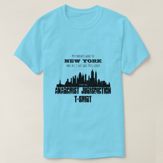 Mina föräldrar åkte till New York - en MisterP Shi T Shirt (Design framsida)