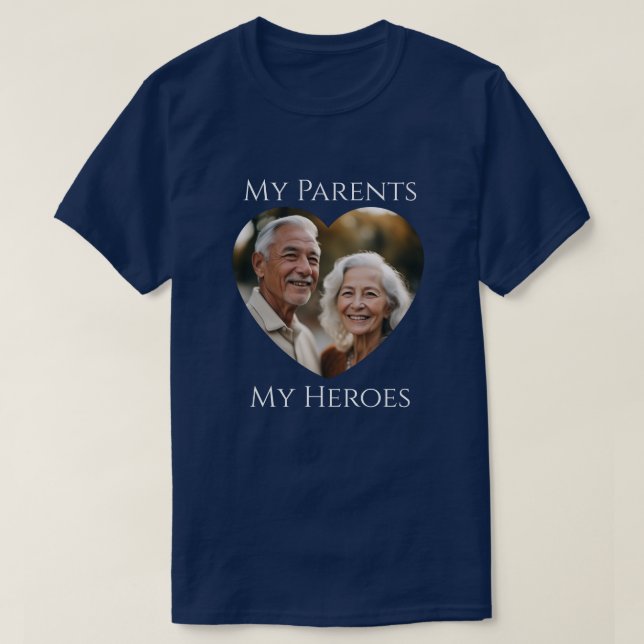 Mina föräldrar (är) Mina herrar - Vuxen Photo T Shirt (Design framsida)