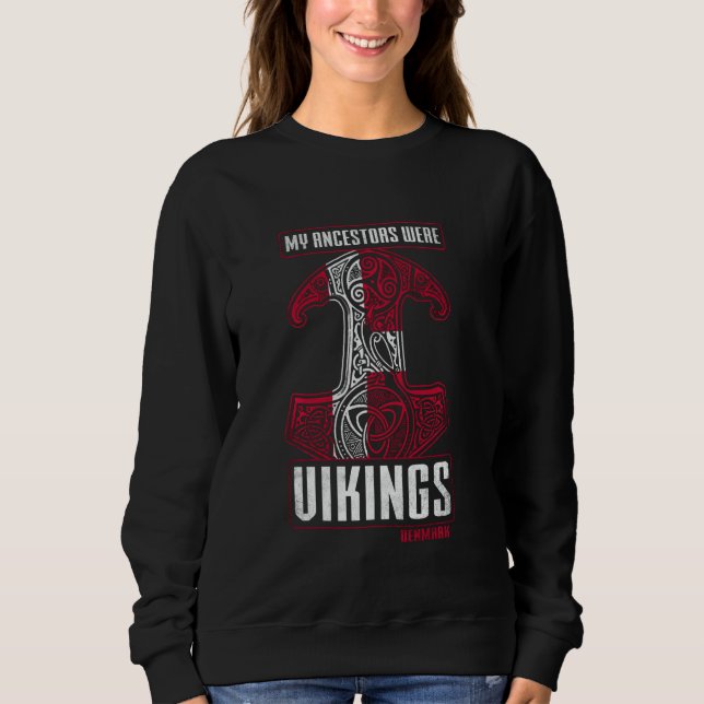 Mina föregångare var vikings Danmark Dansk histori T Shirt (Framsida)