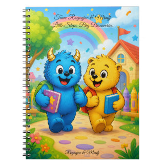 Mina förskoleäventyr Rainbow Monster Friends Anteckningsbok