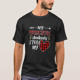 Mina förskoleelever stal mitt hjärta Glad Valenti T Shirt