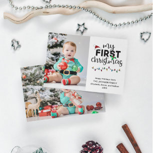 Mina första jul 2-foton julkort