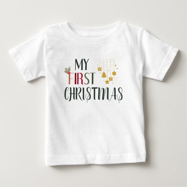 Mina första julprydnader och Mistletoe T Shirt (Framsida)