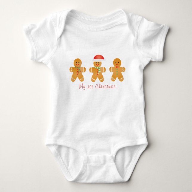 Mina första jultomte-Pepparkaksgubbar T Shirt (Framsida)