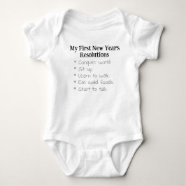 Mina Första Nyårslöften, Unisex, Roligt    T Shirt