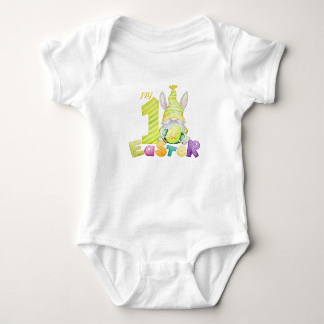 Mina första Påsk Baby Tees T Shirt (Framsida)