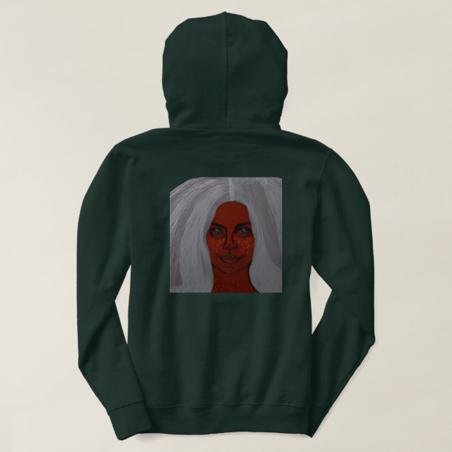 Mina fräknar är min positivitetssymbol hoodie (Design baksida)