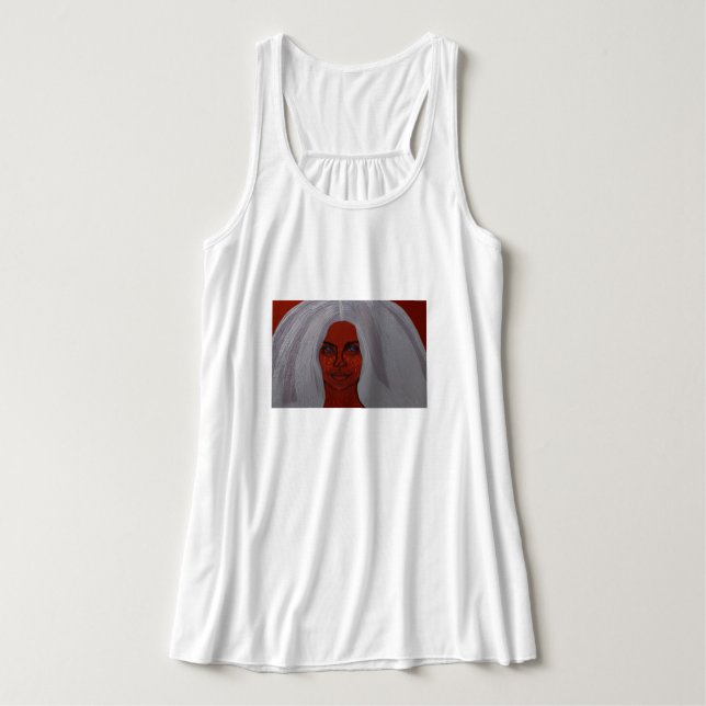 Mina fräknar är min positivitetssymbol  linne med racerback  (Design framsida)