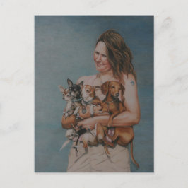 Mina fyra Räddingar av bildkort Vykort