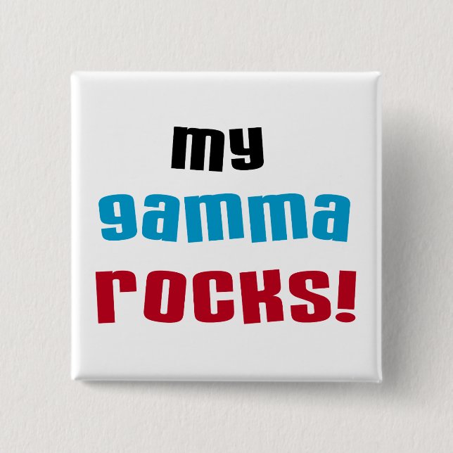 Mina Gamma Sten T-shirts och presenter Knapp (Framsida)
