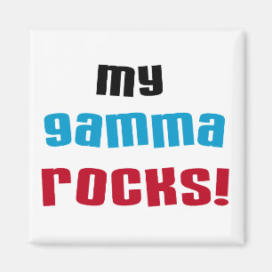 Mina Gamma Sten T-shirts och presenter Magnet