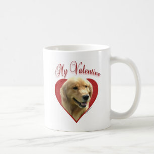 Mina Golden Retriever Valentine Kaffemugg