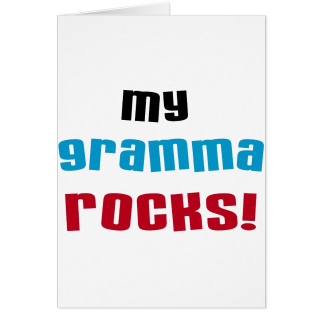 Mina Gramma Sten T-shirts och presenter Hälsningskort (Framsidan)