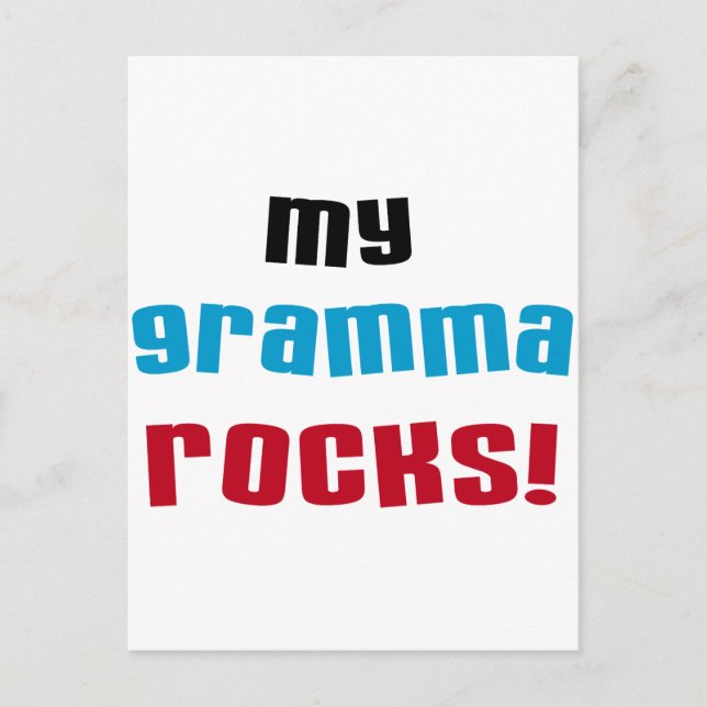 Mina Gramma Sten T-shirts och presenter Vykort (Framsida)