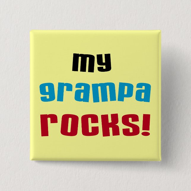 Mina Grampa Sten T-skjortor och presenter Knapp (Framsida)