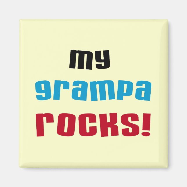 Mina Grampa Sten T-skjortor och presenter Magnet (Framsidan)