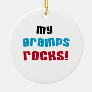 Mina Gramps Sten T-shirts och presenter Julgransprydnad Keramik
