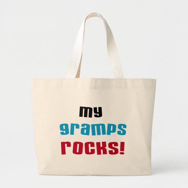 Mina Gramps Sten T-shirts och presenter Jumbo Tygkasse (Framsidan)