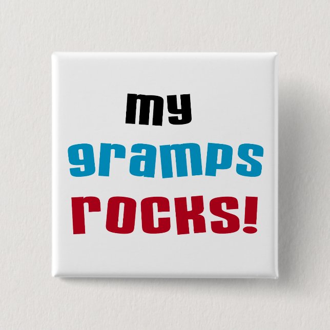 Mina Gramps Sten T-shirts och presenter Knapp (Framsida)