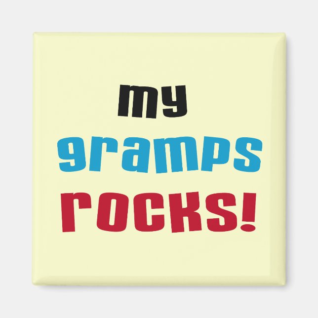 Mina Gramps Sten T-shirts och presenter Magnet (Framsidan)